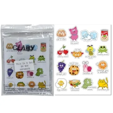 Clabby Punny Rewards Stickers for Kids Classroom Fun