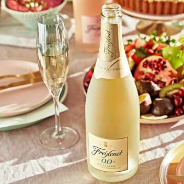Freixenet Alcohol Removed Non-Alcoholic Sparkling Champagne Wine - Premium Zero Alcohol Elegance for...