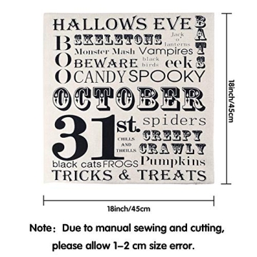 Durable FUNARTY Halloween Pillow Covers Set of 4