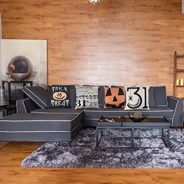 Durable FUNARTY Halloween Pillow Covers Set of 4