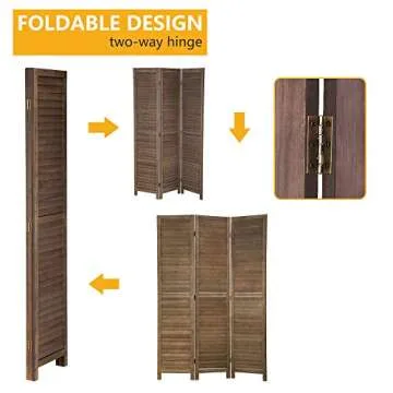 Elegant 3-Panel Room Divider for Privacy and Style