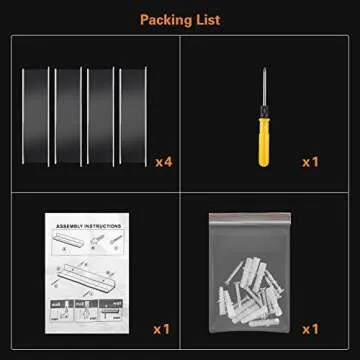 Jansburg Floating Shelves 15 inch Acrylic Wall Ledge Shelves Clear 4 Pack Invisible Display Bookshelf 5MM Thick Premium Wall Mounted Shelf Bathroom Display Organizer