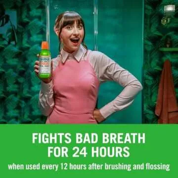 TheraBreath Fresh Breath Mouthwash, Mild Mint, 1L + Travel Size