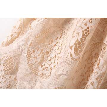 Bow Dream Flower Girl's Dress Vintage Lace Peach
