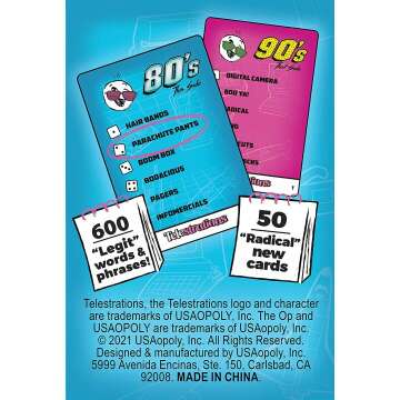 Telestrations 80s/90s Expansion Pack for Fun Parties