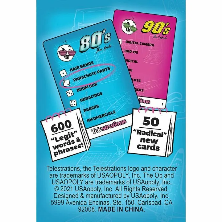 Telestrations 80s/90s Expansion Pack for Fun Parties