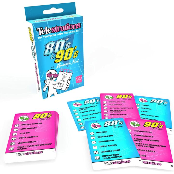 Telestrations 80s/90s Expansion Pack for Fun Parties