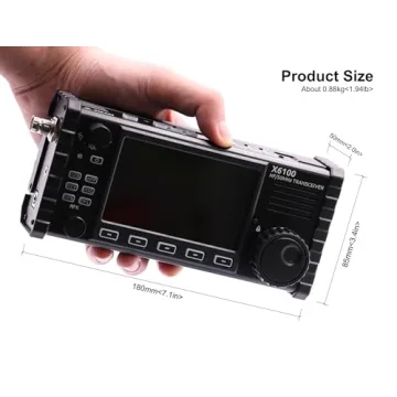 Xiegu X6100 SDR Radio Transceiver with 4" LCD Screen