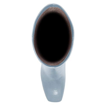 FSJ Women's Light Blue Knee High Boots Chunky Heel