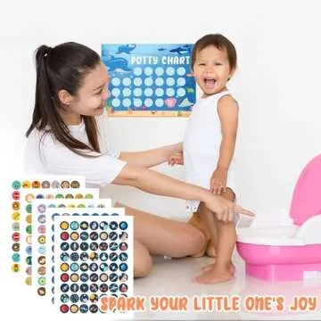 Potty Training Chart for Toddler Boys 17 PCS Potty Training Sticker Chart 5 Fun Styles Potty Reward Chart Toddler with Stickers Potty Chart Potty Sticker Chart