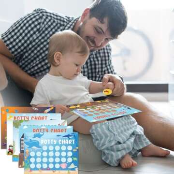 Potty Training Chart for Toddler Boys 17 PCS Potty Training Sticker Chart 5 Fun Styles Potty Reward Chart Toddler with Stickers Potty Chart Potty Sticker Chart