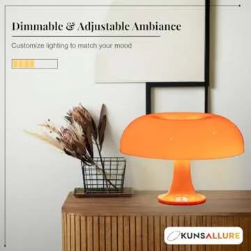 OkunsAllure Mushroom Lamp for Retro Aesthetic Decor