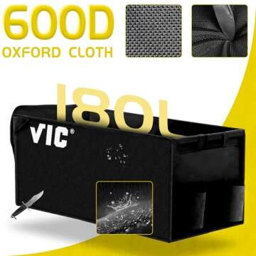 VIC Collapsible Folding Wagon - Extra Long & Heavy Duty