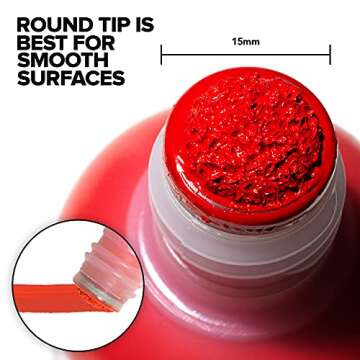 Krink K-60 Orange Paint Marker - Vibrant and Opaque Fine Art Graffiti Markers for Canvas Metal Glass...