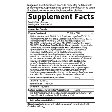 Garden of Life RAW Probiotics for Women's Health - 50 Billion CFU