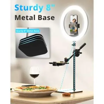 UBeesize 12" Ring Light with Stand for Perfect Lighting