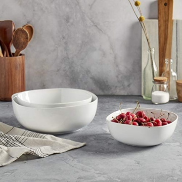 Denmark White Porcelain Bowl Set | Chip Resistant