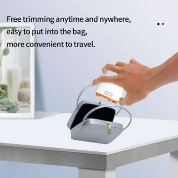 Generic Electric Nail Clipper, 3 in 1 Automatic Nail Trimmer with Polisher & Light, Fingernail Cutter with Scrap Storage, Rechargeable Safety Manicure for Caregiver, Adult, Elderly, Kid, Baby, White