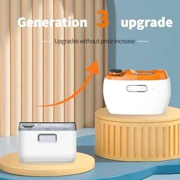 Generic Electric Nail Clipper, 3 in 1 Automatic Nail Trimmer with Polisher & Light, Fingernail Cutter with Scrap Storage, Rechargeable Safety Manicure for Caregiver, Adult, Elderly, Kid, Baby, White