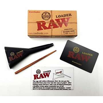 RAW Cone Loader for King Size and 98 Special Pre Rolled Cones - Easily Fill and Pack your RAW Prerolls No Expertise Required
