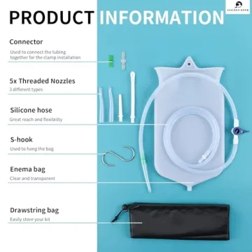 Silicone Enema Bag Kit for Easy Colon Detox Cleanse