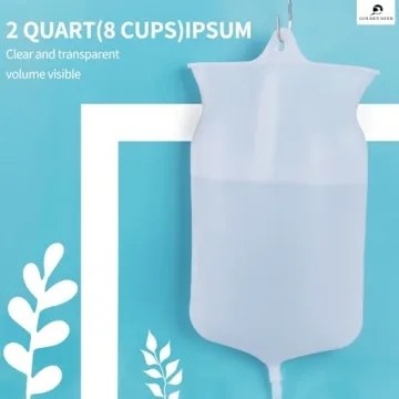 Silicone Enema Bag Kit for Easy Colon Detox Cleanse