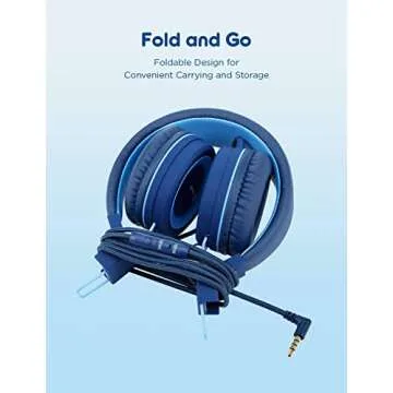 iClever Kids Headphones with Safe Volume Control for Children