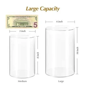 ARIAL Large Acrylic Piggy Bank for Creative Saving
