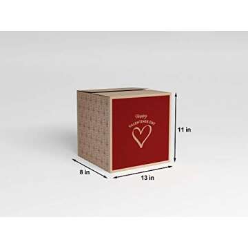 Valentine's Day Gift Basket (45ct) Snacks Chocolates Candy Filled Wrapped Assortment Variety Bundle Present Kids Adults Boy Girl Friend Student College Husband Wife Boyfriend Girlfriend Love Niece