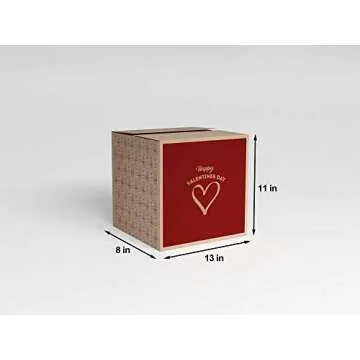 Valentine's Day Gift Basket (45ct) Snacks Chocolates Candy Filled Wrapped Assortment Variety Bundle Present Kids Adults Boy Girl Friend Student College Husband Wife Boyfriend Girlfriend Love Niece