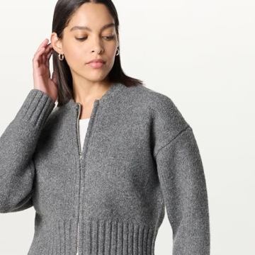 Stylish Brynne Bomber Sweater Cardigan for Women