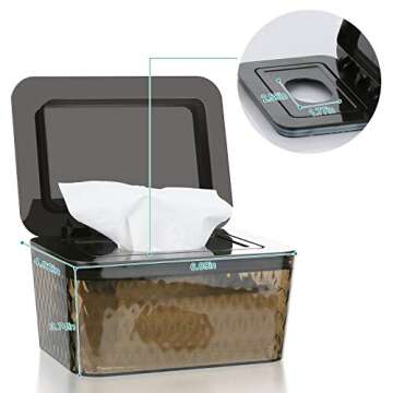 Whiidoom Wipes Dispenser - Stylish One-Handed Wipe Holder for All