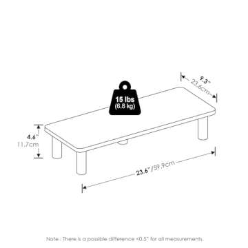 Furinno Turn-N-Tube Monitor Riser Stand - Stylish & Functional
