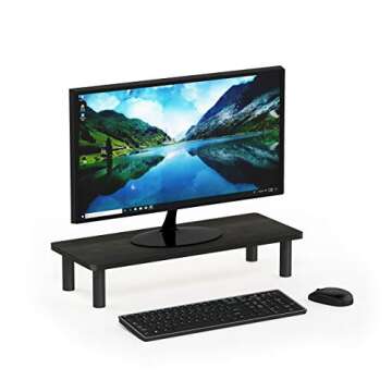 Furinno Turn-N-Tube Monitor Riser Stand - Stylish & Functional