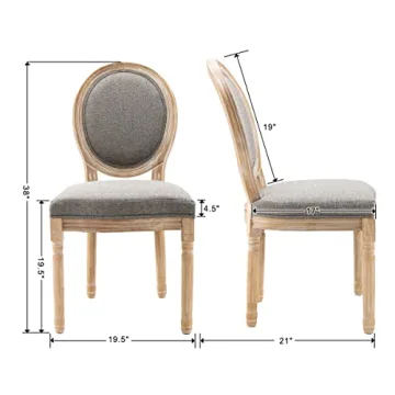 chairus Farmhouse Dining Chairs - Elegant Upholstered Set