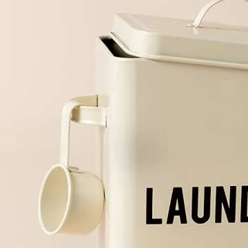 Stylish LA JOLIE MUSE Laundry Storage Tin Box 9 Inch