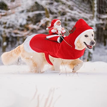BWOGUE Santa Dog Costume for Dogs Cats All Sizes