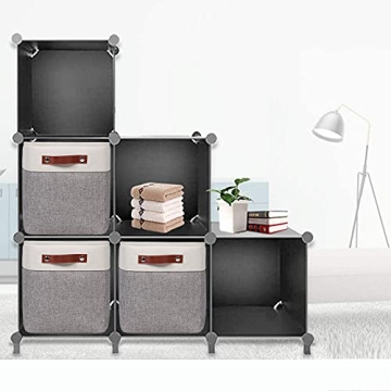Kntiwiwo Fabric Storage Cubes Set of 6 for Easy Organization