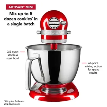 Compact KitchenAid Artisan Mini Mixer - 3.5 Quart Red