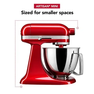Compact KitchenAid Artisan Mini Mixer - 3.5 Quart Red