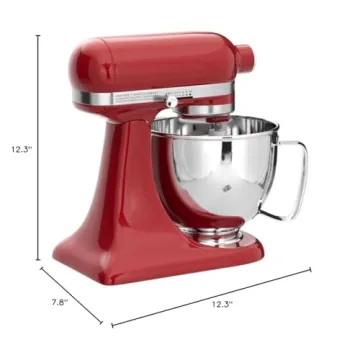 Compact KitchenAid Artisan Mini Mixer - 3.5 Quart Red
