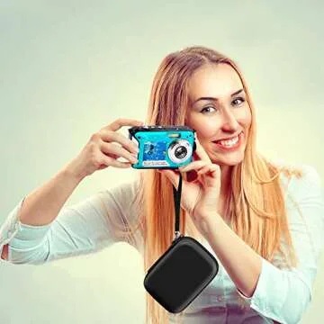 GWCASE Digital Camera Case Compatible with CAMKORY/for YISENCE/for VAHOIALD/for Kodak Pixpro/for Canon PowerShot ELPH 180 190/ for Sony DSCW800 DSCW830 Kids Camera (Box Only)