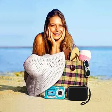 GWCASE Digital Camera Case Compatible with CAMKORY/for YISENCE/for VAHOIALD/for Kodak Pixpro/for Canon PowerShot ELPH 180 190/ for Sony DSCW800 DSCW830 Kids Camera (Box Only)