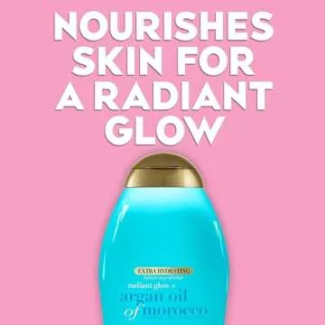 OGX Radiant Glow Argan Oil Body Wash for Hydrated Skin