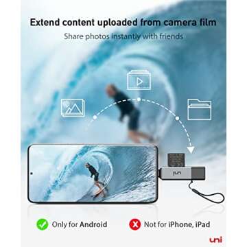 uni SD Card Reader, High-Speed USB C to Micro SD Card Adapter USB 3.0 Dual Slots, Memory Card Reader for SD/Micro SD/SDHC/SDXC/MMC, Compatible with MacBook Pro/Air, Chromebook, Android Galaxy