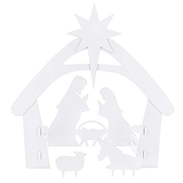 Outdoor Nativity Scene 4ft Weather-Resistant Decor