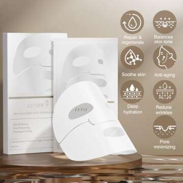 ISTON Collagen Face Mask - Ultimate Hydration and Anti-Aging Treatment for All Skin Types