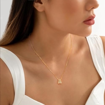 Personalized Gold Initial Necklace for Women | CyxenNova
