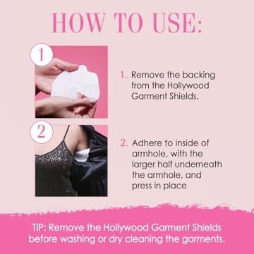 Hollywood Fashion Secrets Garment Shields - 10 Count, Sweat Protection