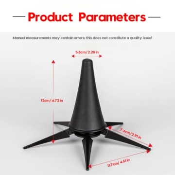 Dowite Professional Adjustable Clarinet Stand | Compact & Secure Holder for Bb Clarinet